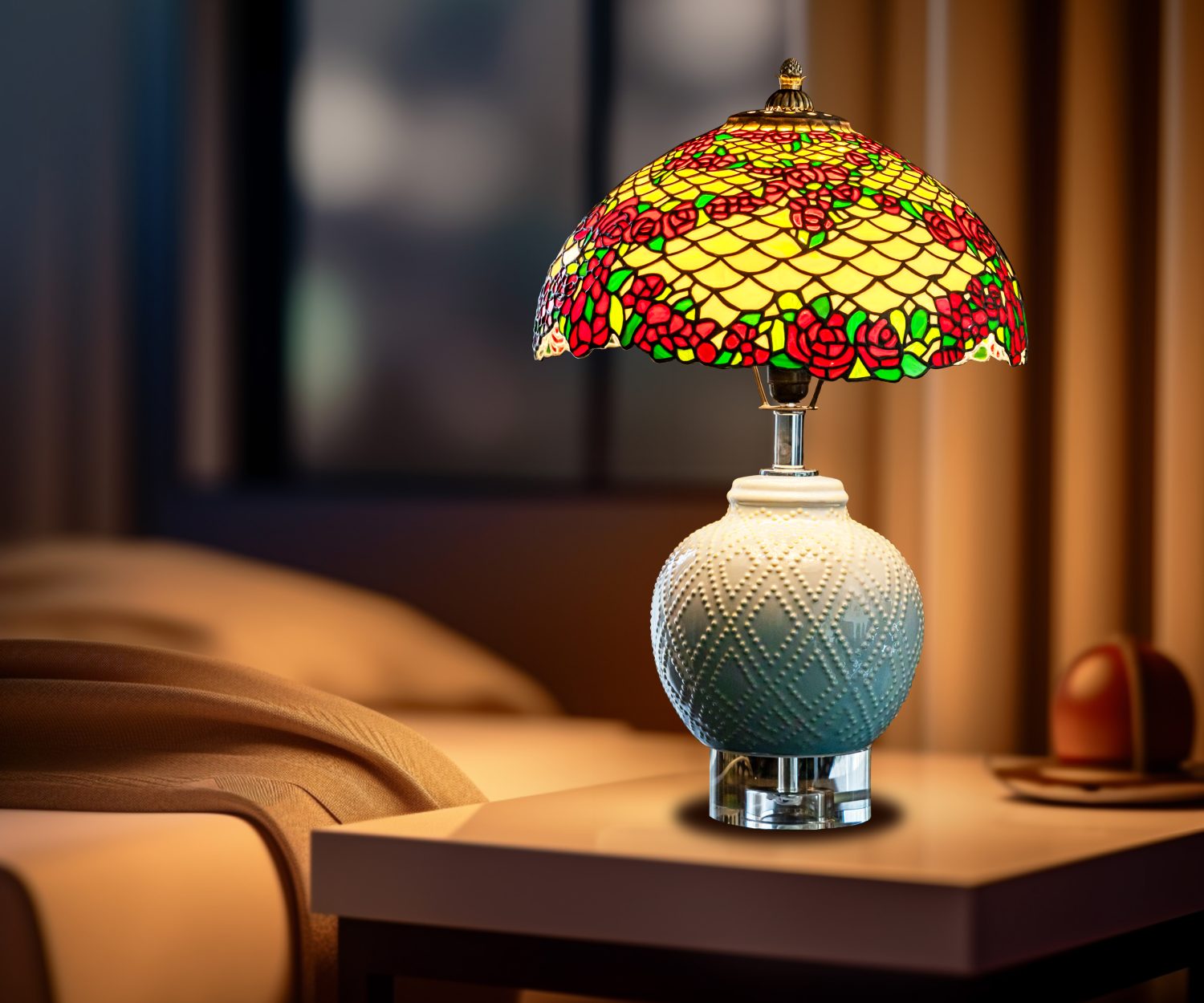 ROSE GARLAND - CRIMSON -L