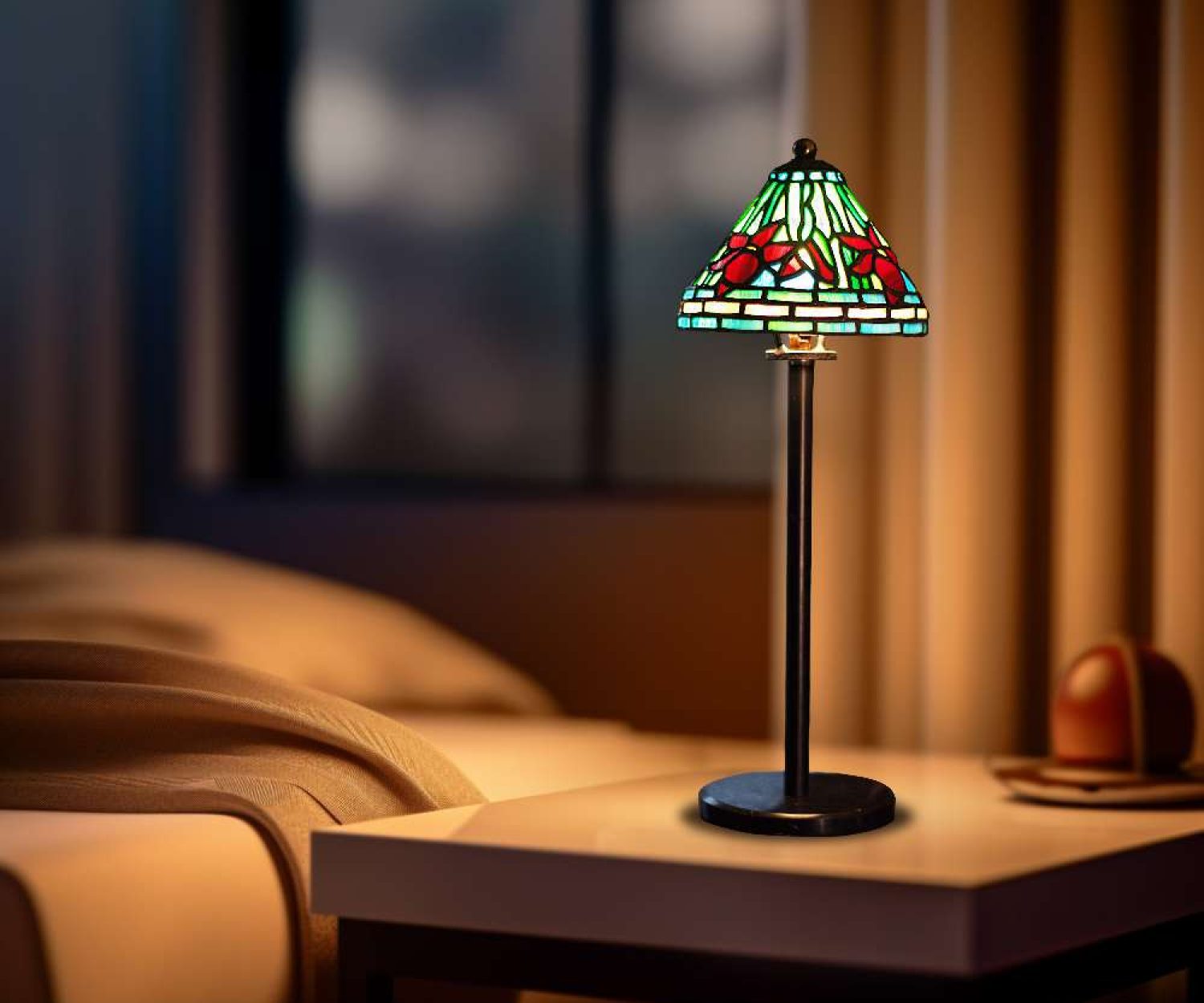 TiffanyLamp-DaffodilT-Crimson