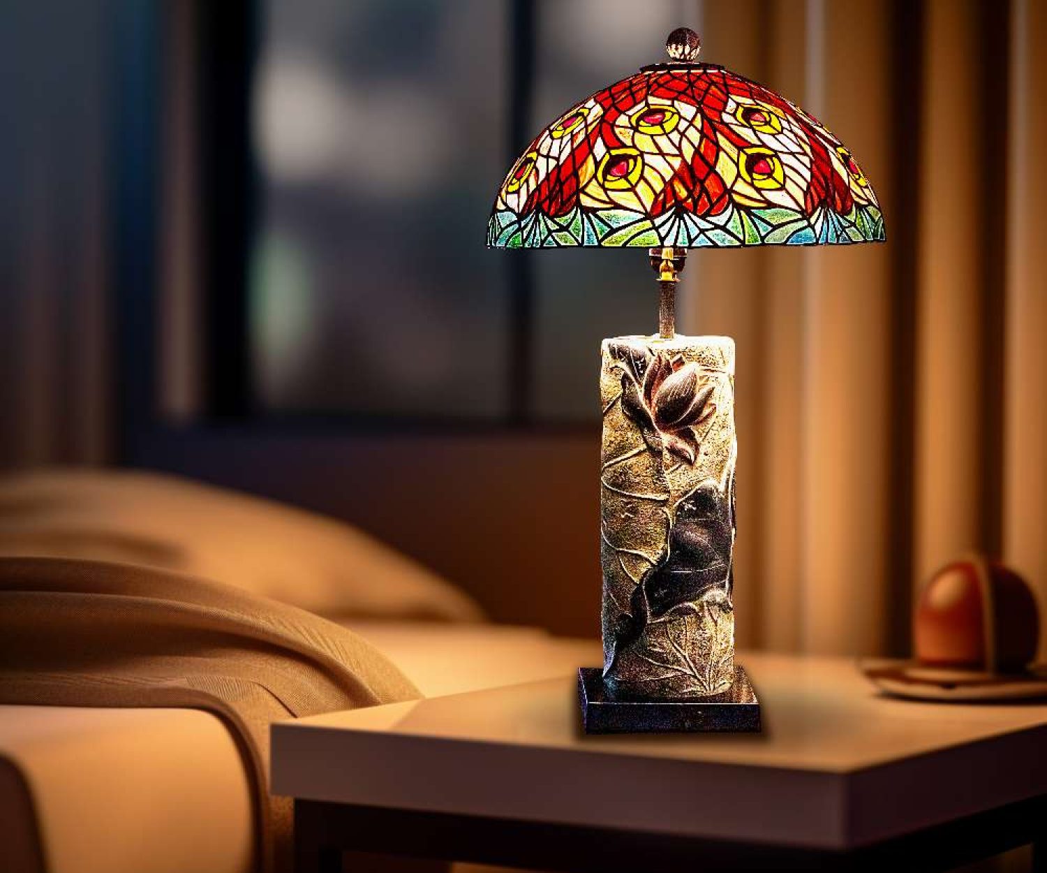 TiffanyLamp-PeacockT16