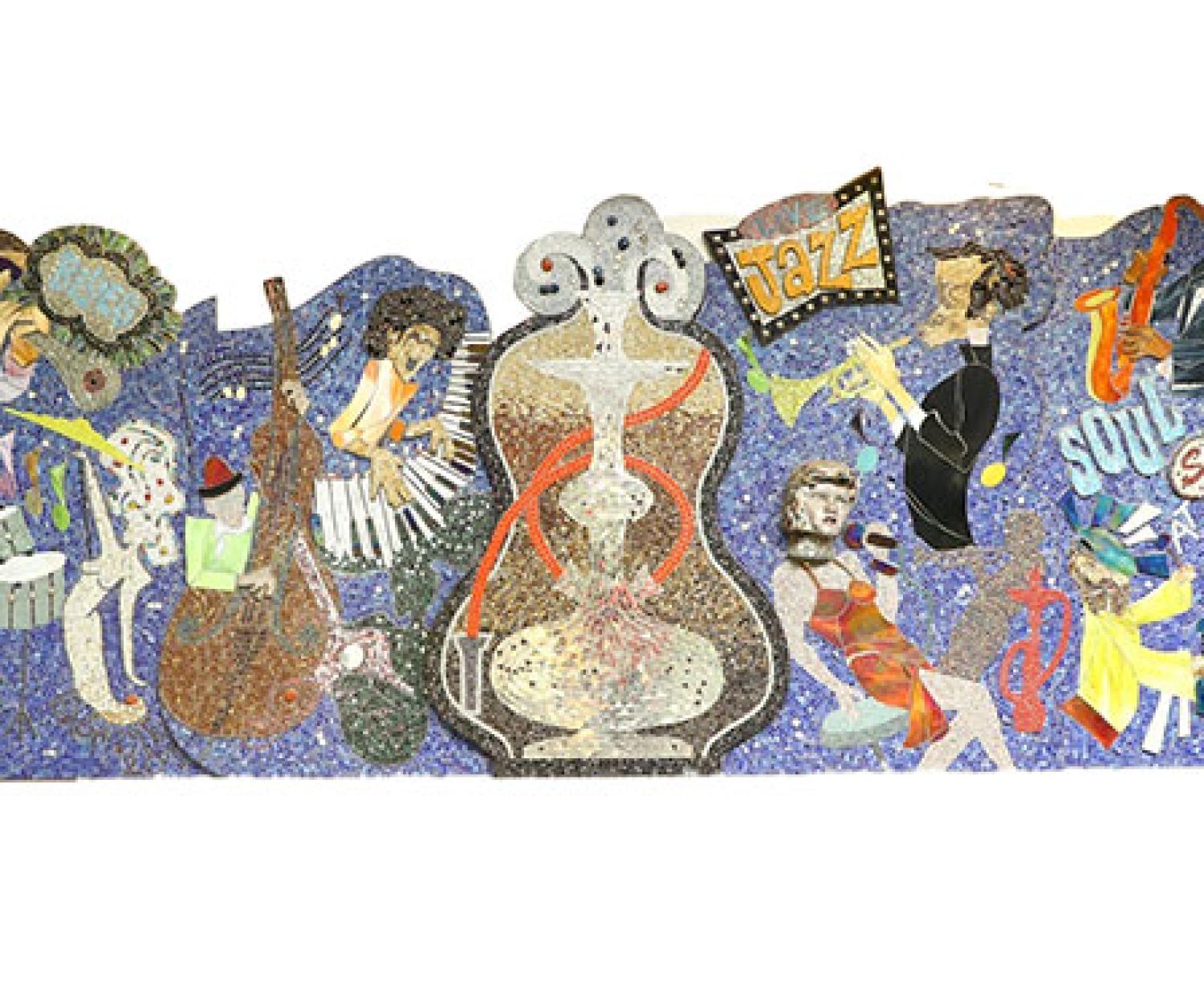Music Glass Mosaic Mural
