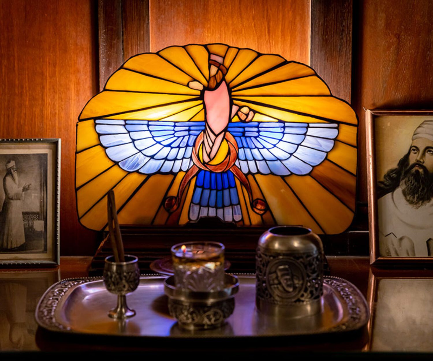 Stained Glass-Asho-Farohar-Vintage Farohar-Ocean Vintage