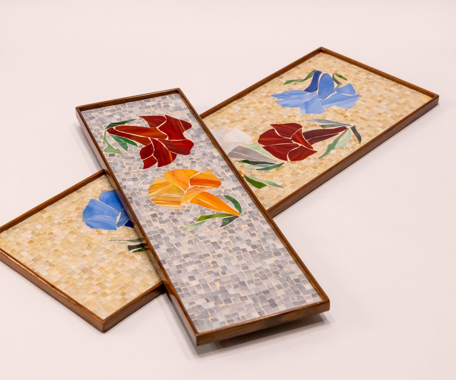 Mosaic Trays - Pair