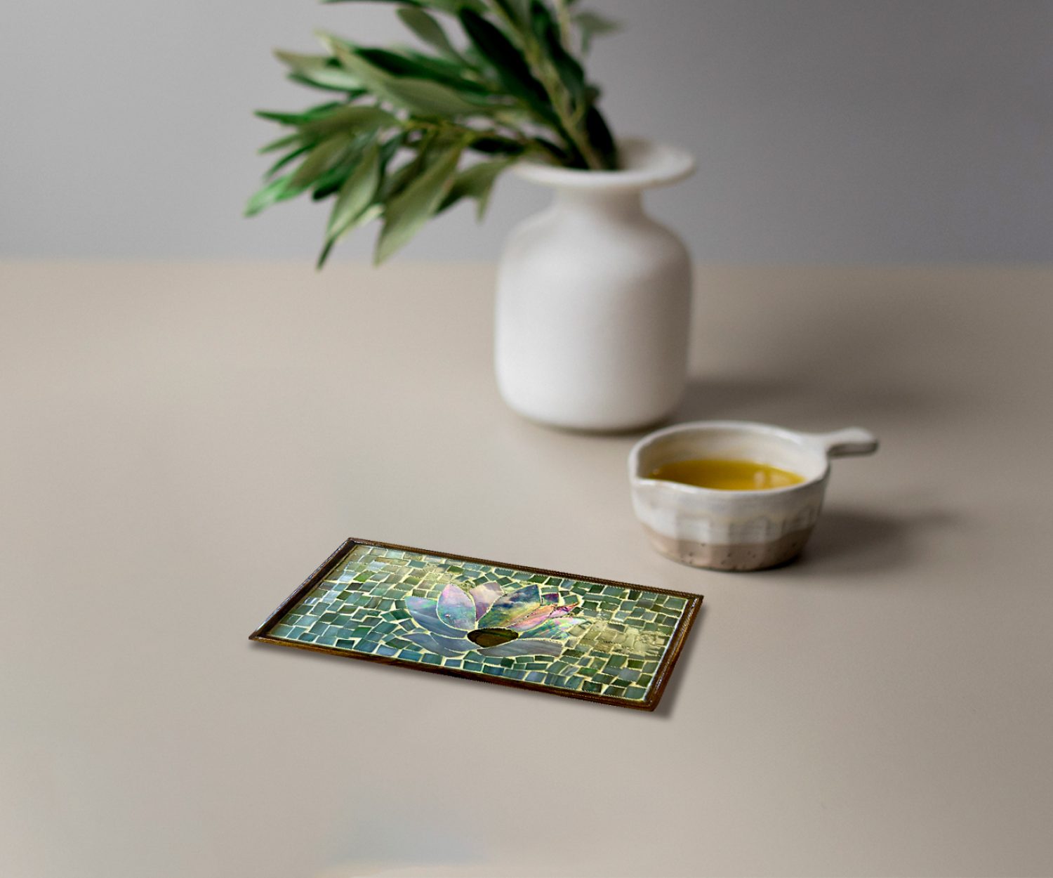 Accent Floating Flora - Small - Iridescent Tiffany