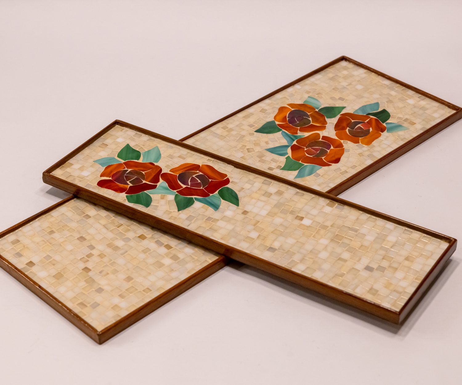 Mosaic Trays - Blossom - Pair