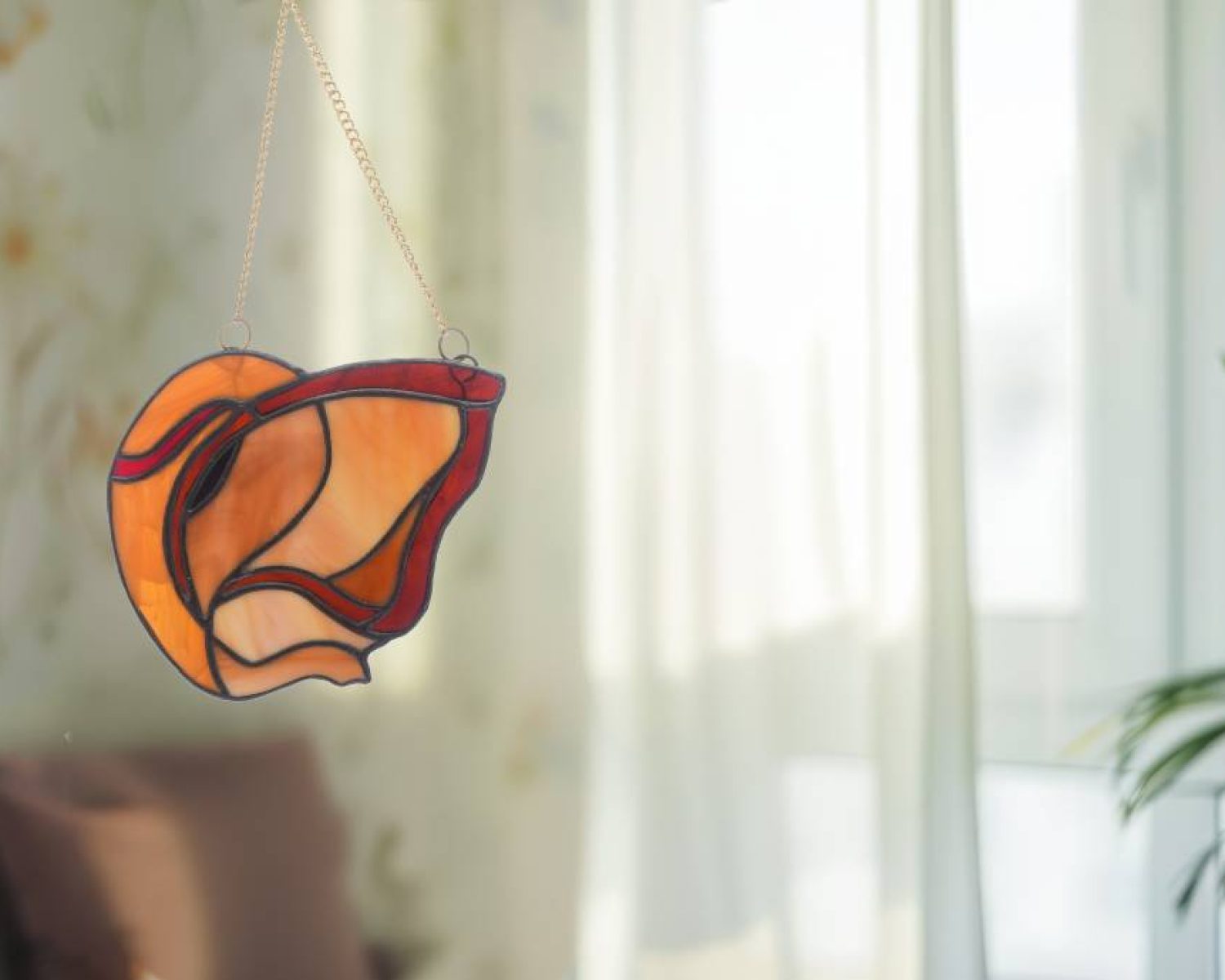 Stained Glass-Suncatcher-Curvature Divinity