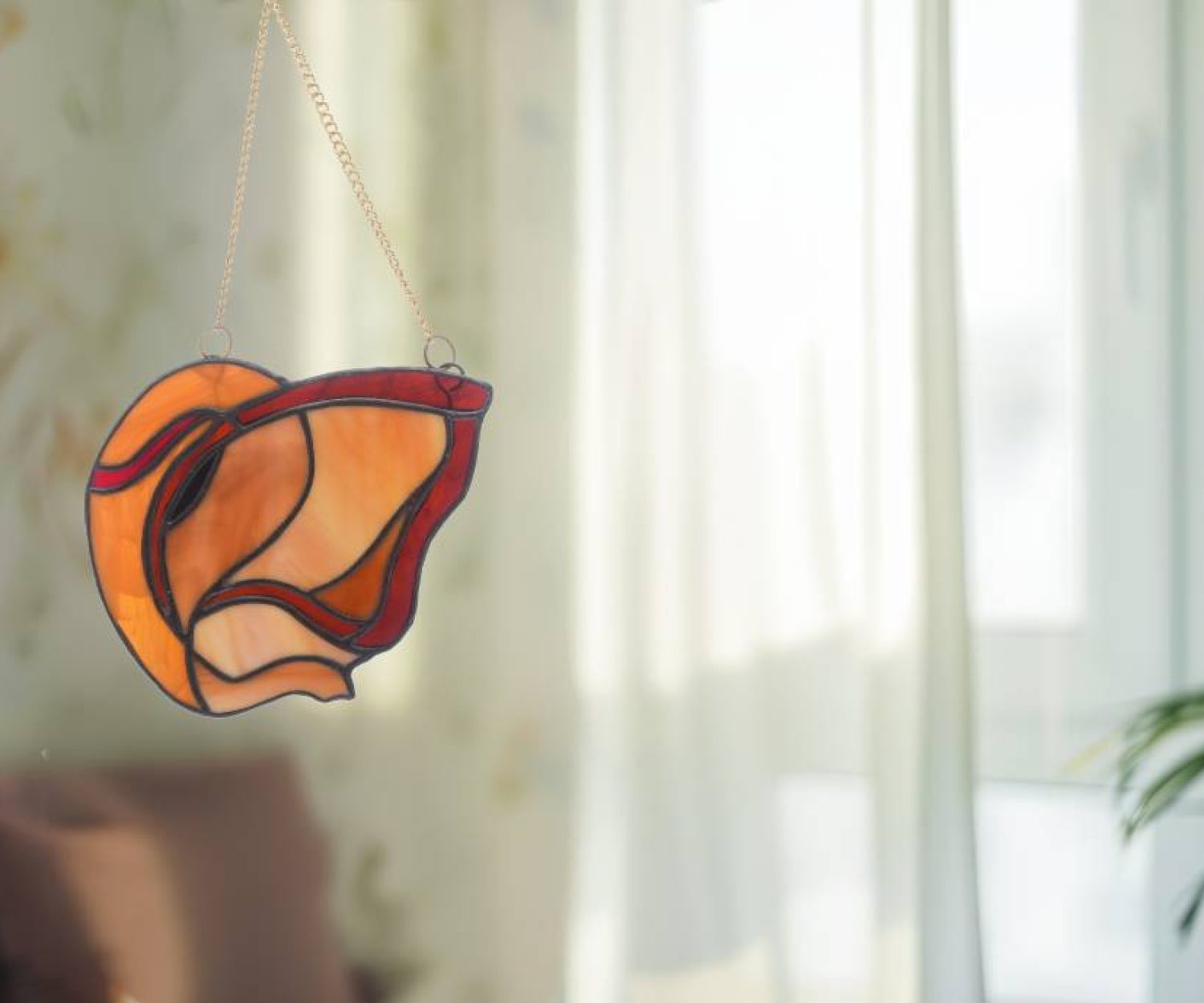 Stained Glass-Suncatcher-Curvature Divinity