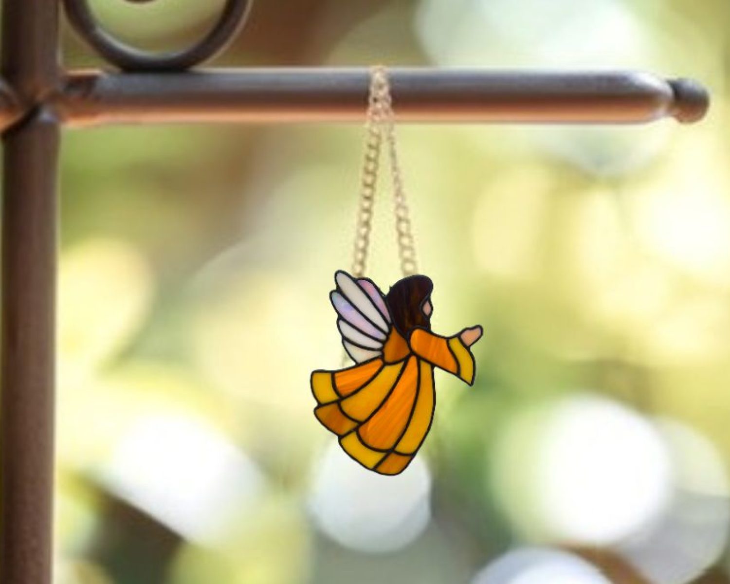 Stained Glass- Suncatcher- Skylark- Vintage