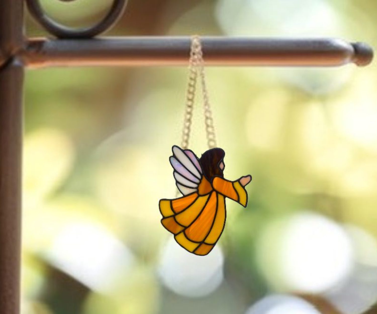 Stained Glass- Suncatcher- Skylark- Vintage