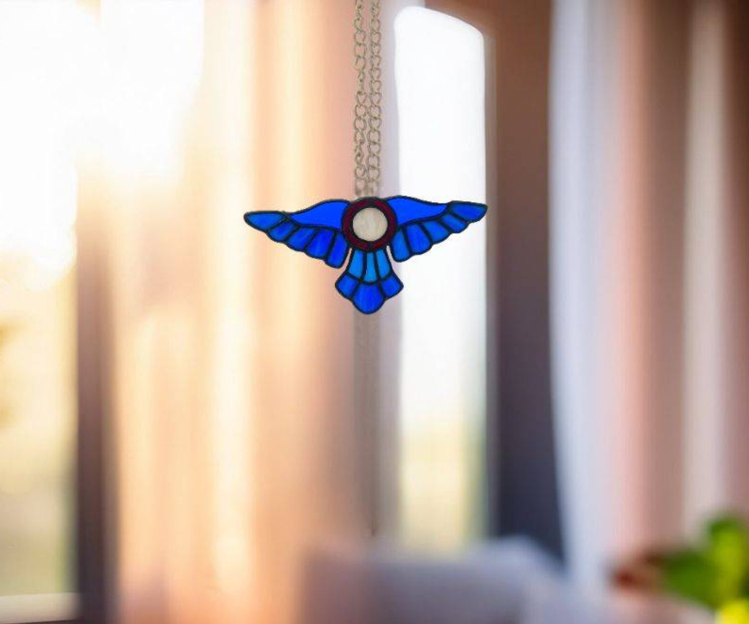 Stained Glass-Suncatcher-Asho Farohar Wings-Ocean