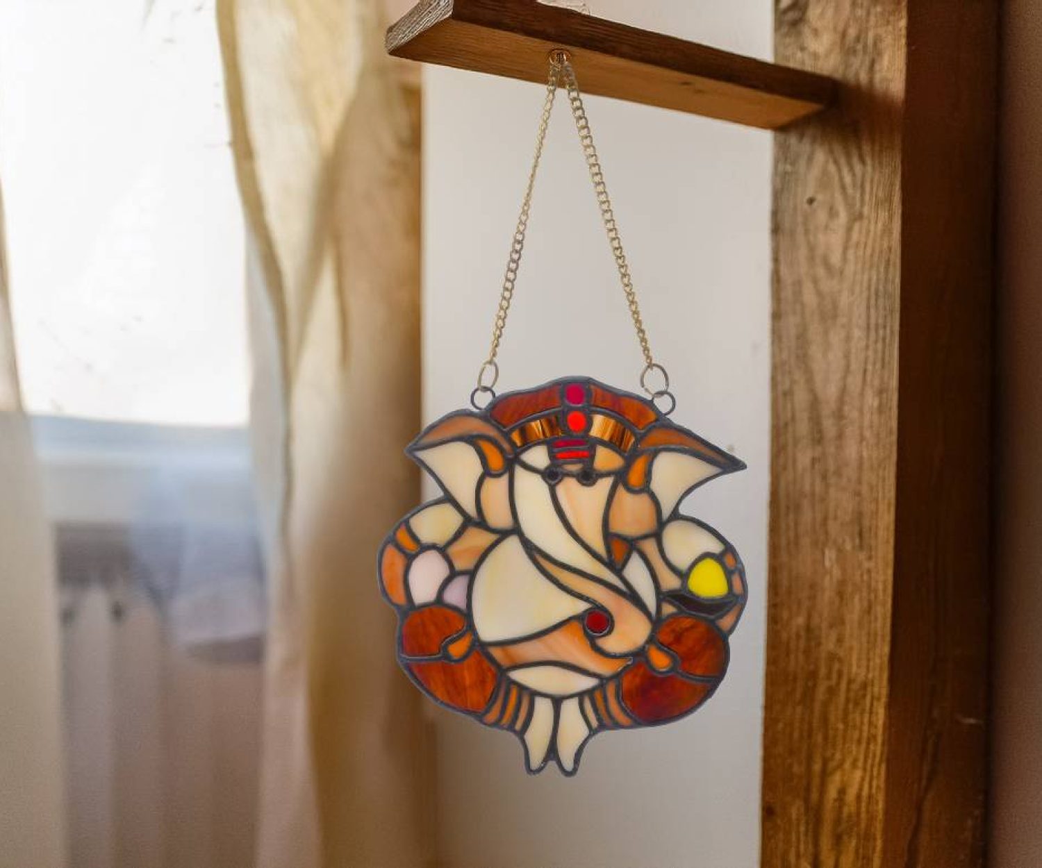 Stained Glass-Suncatcher-Curvature Divinity