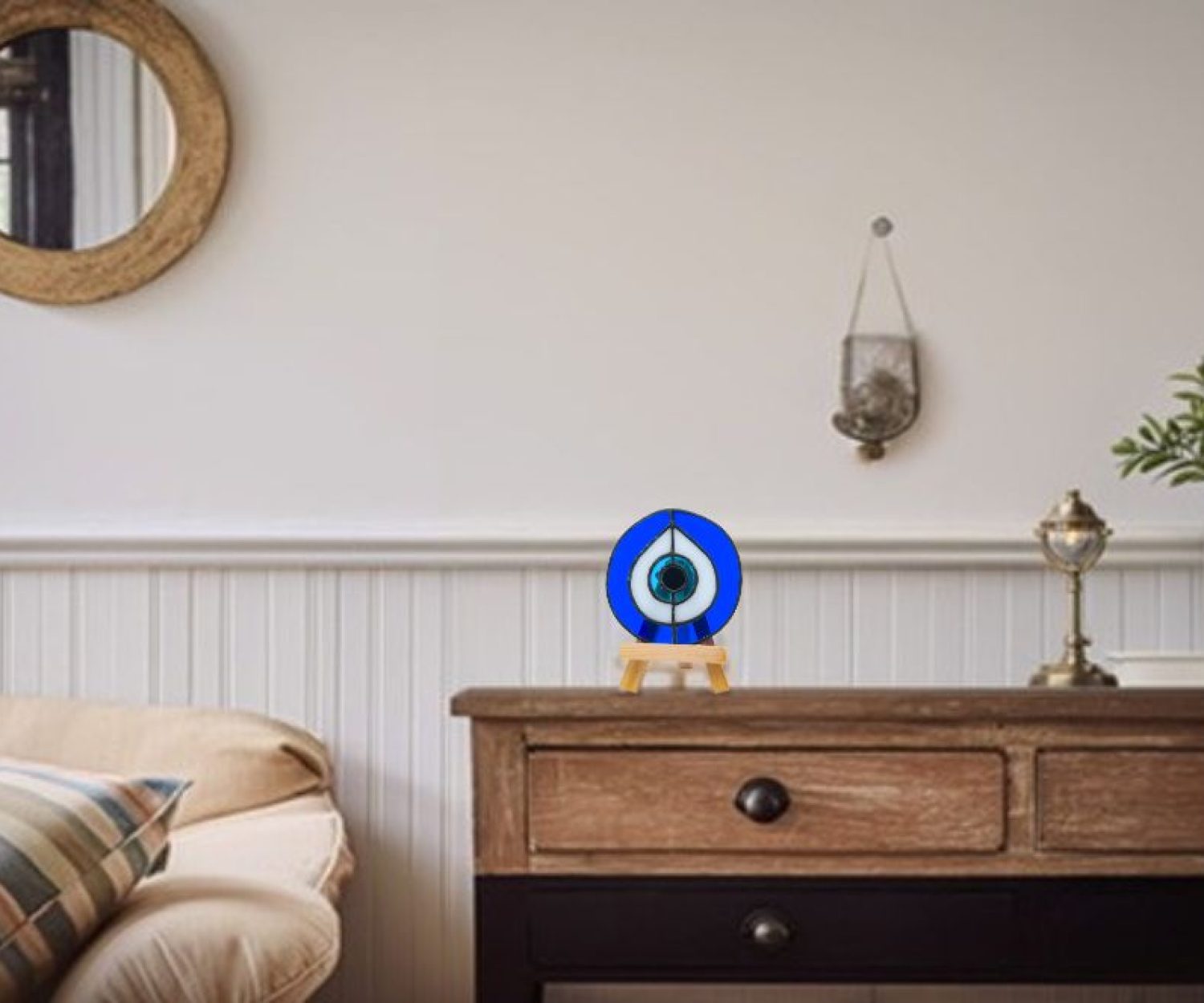 Stained Glass - Suncatcher - Evil Eye