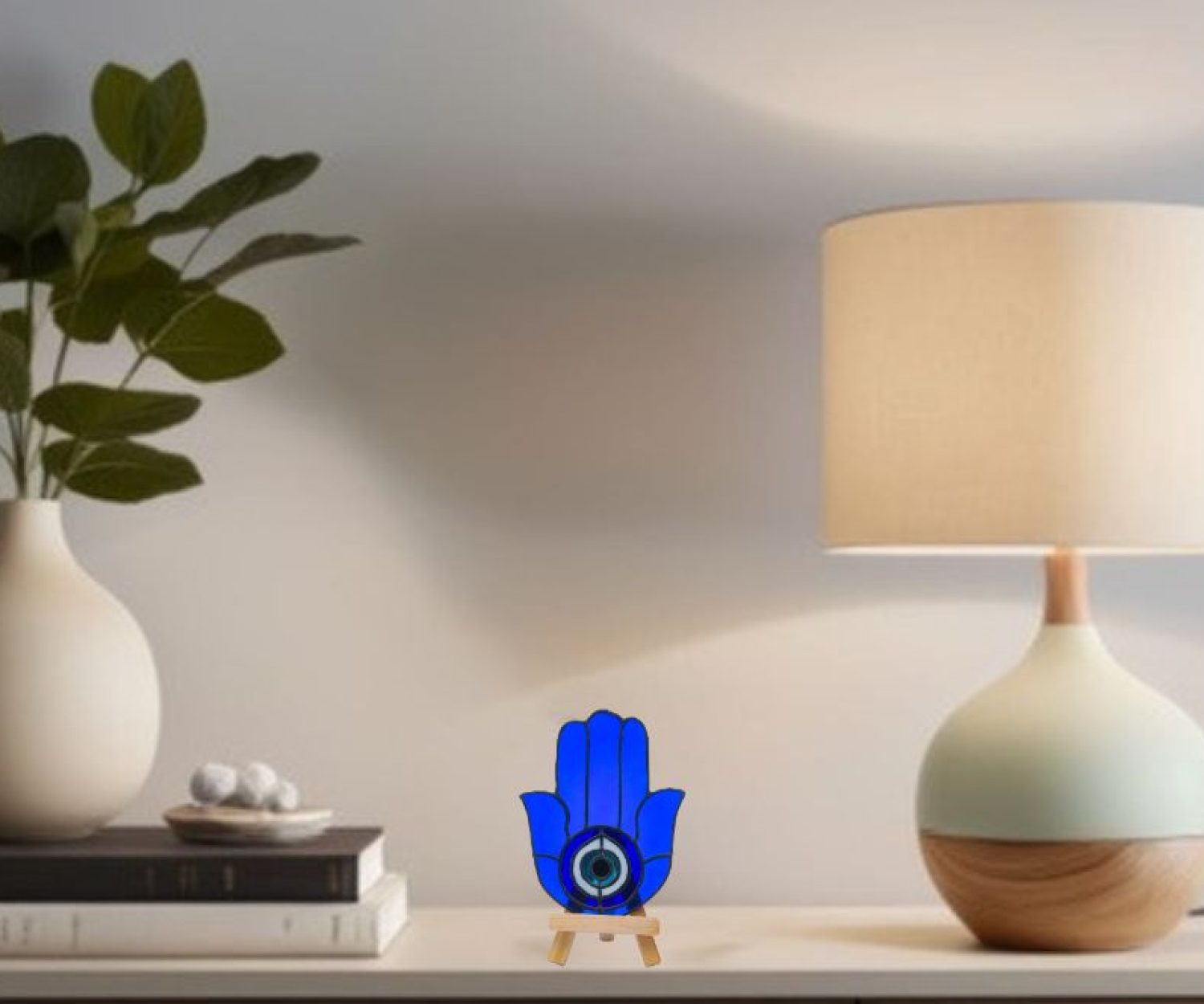 Stained Glass - Suncatcher - The Hamsa